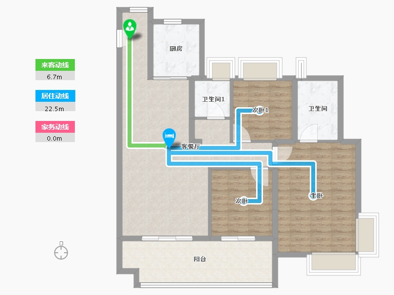 江苏省-南京市-悦景台-100.00-户型库-动静线