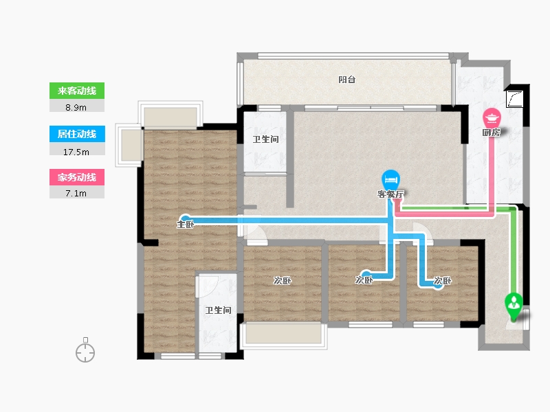 四川省-达州市-江湾城七期-116.00-户型库-动静线