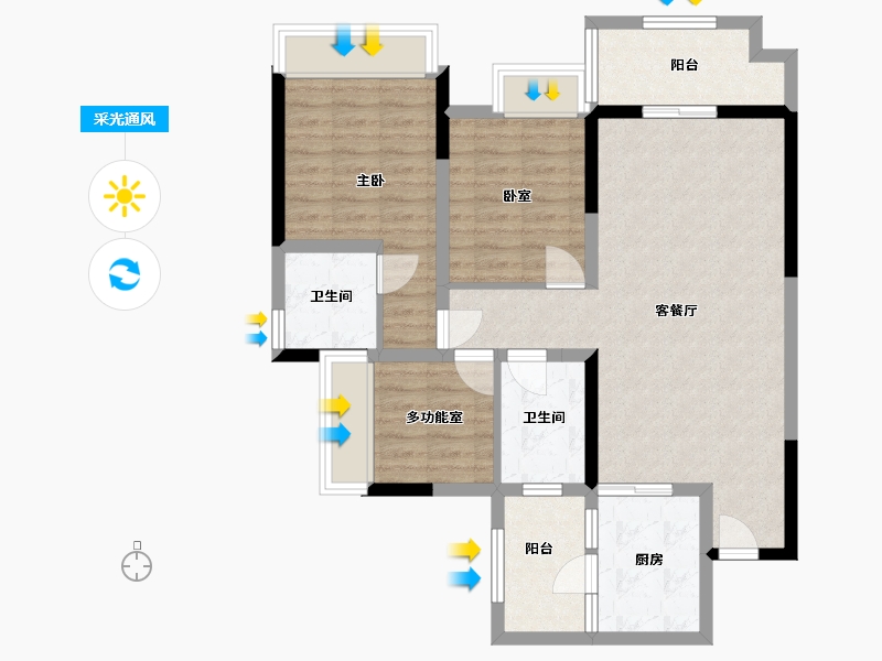 四川省-成都市-天玺-98.00-户型库-采光通风