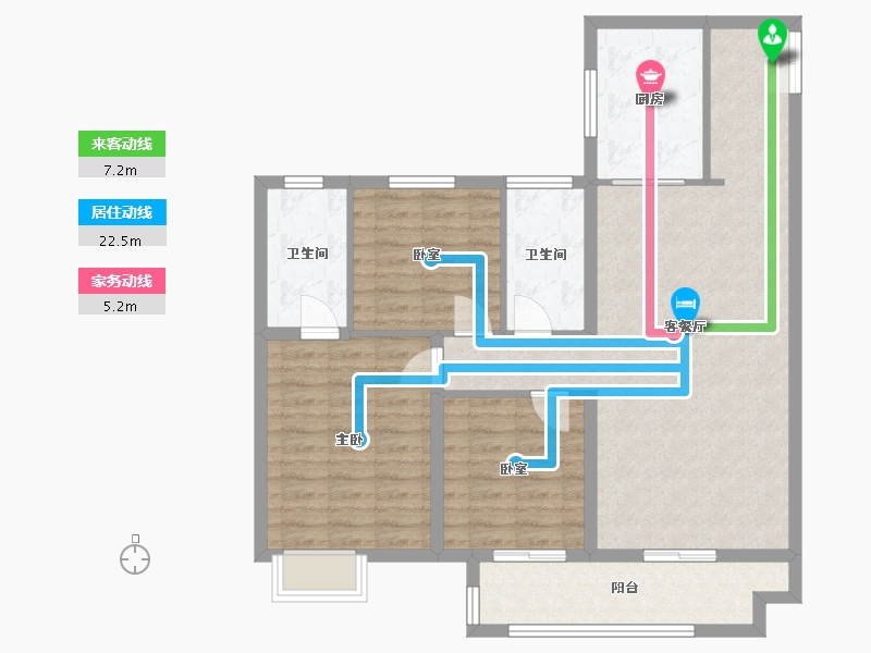 山东省-临沂市-璟辰府-99.00-户型库-动静线