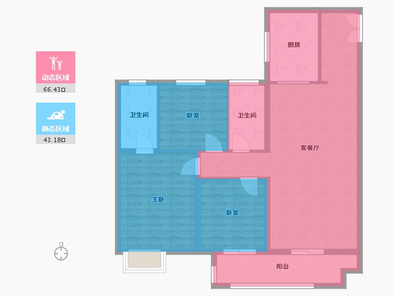 山东省-临沂市-璟辰府-99.00-户型库-动静分区