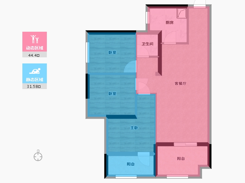 广东省-深圳市-华侨城-70.00-户型库-动静分区