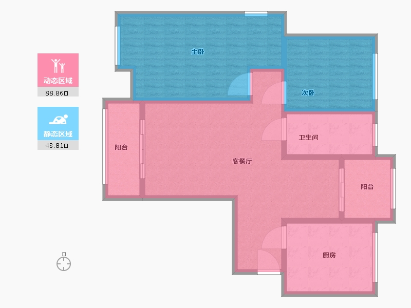 安徽省-阜阳市-福同社区-120.00-户型库-动静分区