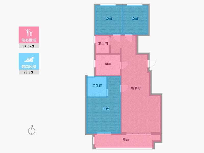 河北省-石家庄市-金地-97.00-户型库-动静分区