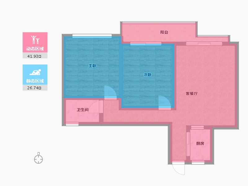 广东省-深圳市-锦龙名苑-63.00-户型库-动静分区