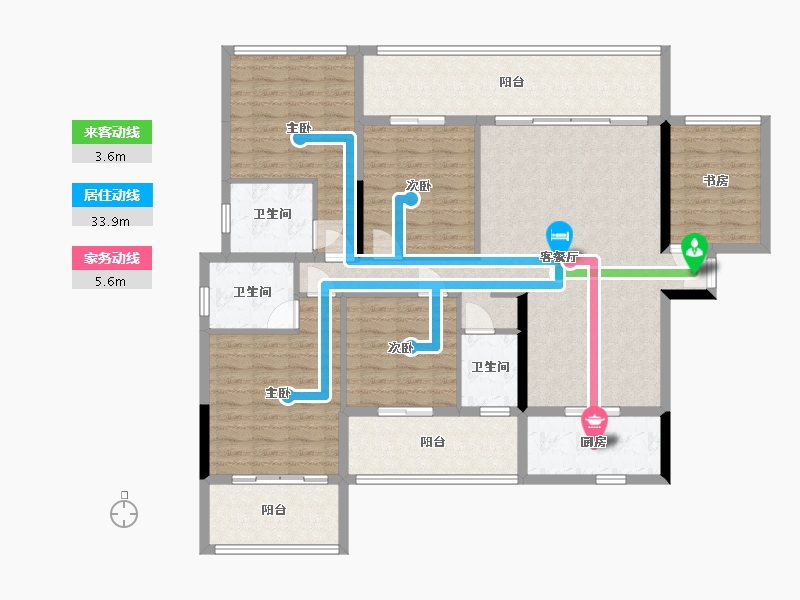 广西壮族自治区-河池市-豪门时代-96.24-户型库-动静线