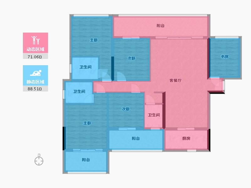 广西壮族自治区-河池市-豪门时代-96.24-户型库-动静分区