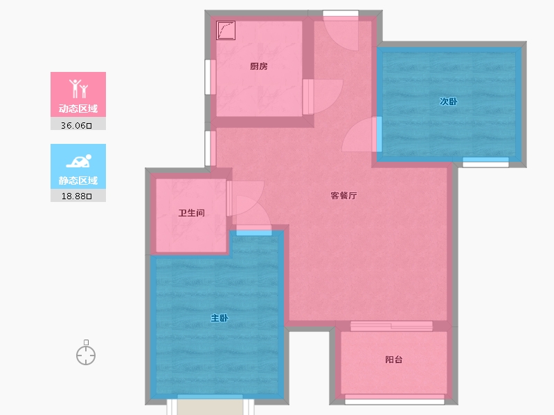 河北省-石家庄市-润都御园-54.00-户型库-动静分区