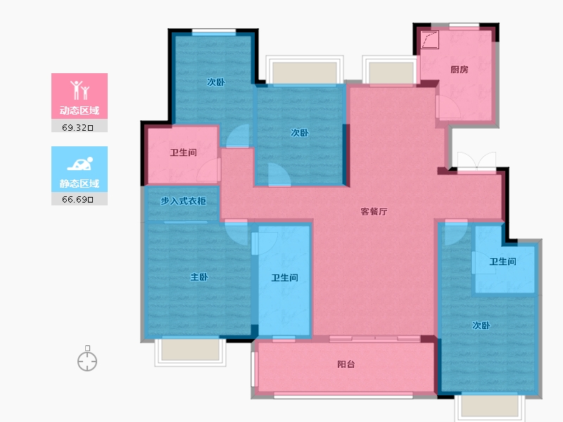 江西省-吉安市-吉安蓝光雍锦半岛-120.00-户型库-动静分区