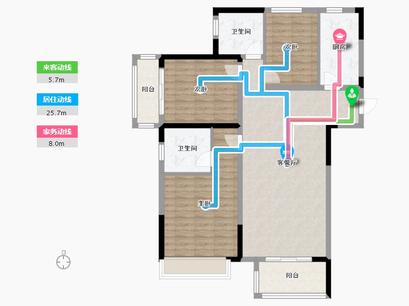 河南省-开封市-六期香颂-101.00-户型库-动静线