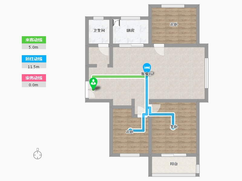 山东省-德州市-湖滨家园-90.00-户型库-动静线