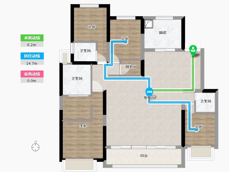 江苏省-宿迁市-玺樾府-180.00-户型库-动静线