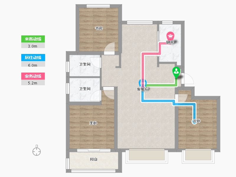 河北省-沧州市-天成岭秀-97.00-户型库-动静线