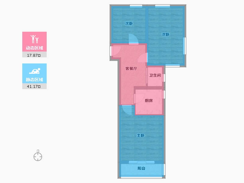 上海-上海市-双东小区-54.00-户型库-动静分区