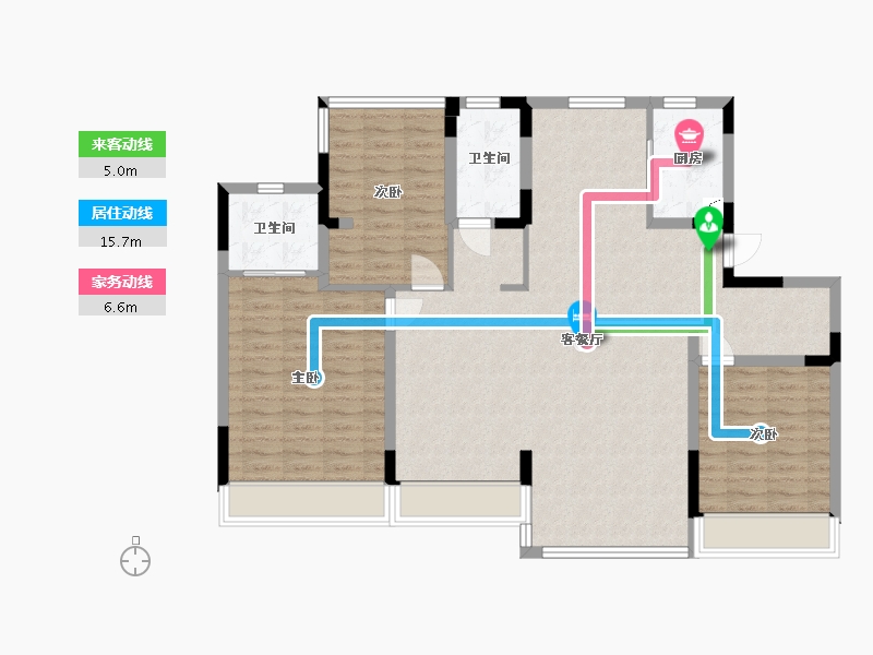 江苏省-无锡市-融创玖玖派-200.00-户型库-动静线