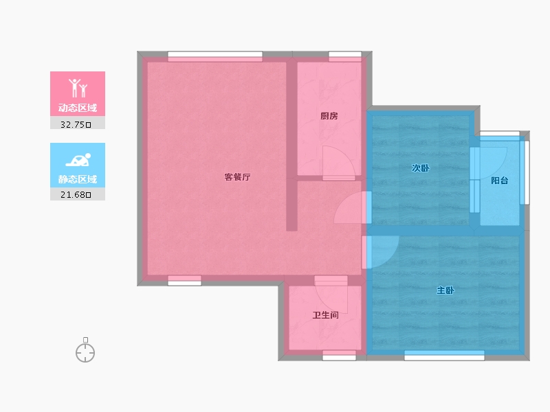 河北省-石家庄市-玖筑瀚府-58.00-户型库-动静分区