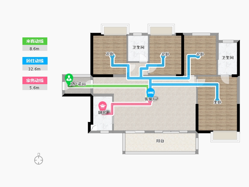 福建省-泉州市-百信·御江帝景-6期-129.00-户型库-动静线