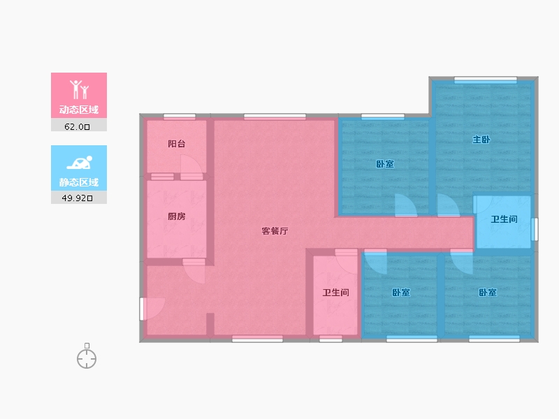 四川省-宜宾市-中央公园-110.00-户型库-动静分区