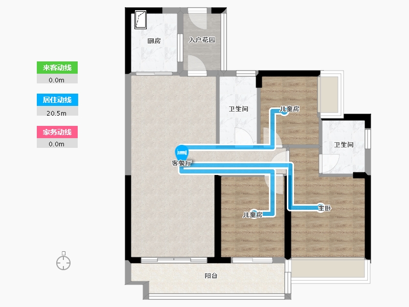 广东省-韶关市-天空之城-89.00-户型库-动静线