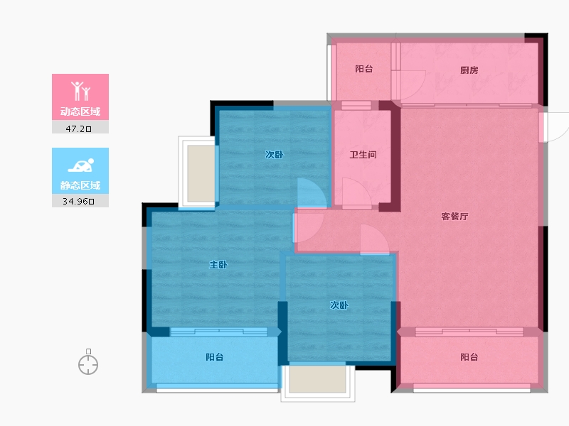 广西壮族自治区-柳州市-中房胜利小区-81.00-户型库-动静分区