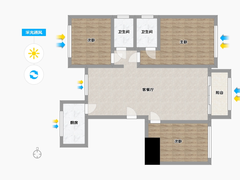 河北省-沧州市-京南一品-91.23-户型库-采光通风