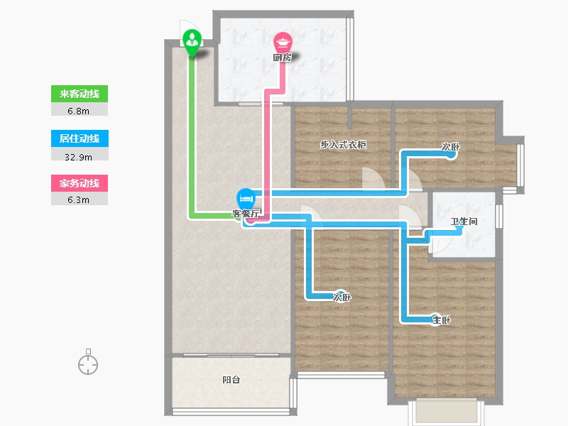 山西省-太原市-恒大绿洲-116.00-户型库-动静线