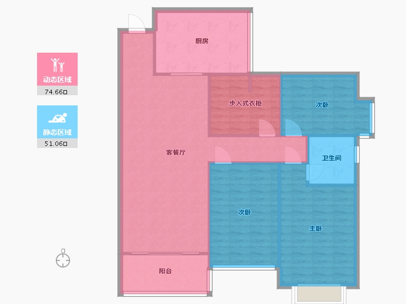 山西省-太原市-恒大绿洲-116.00-户型库-动静分区