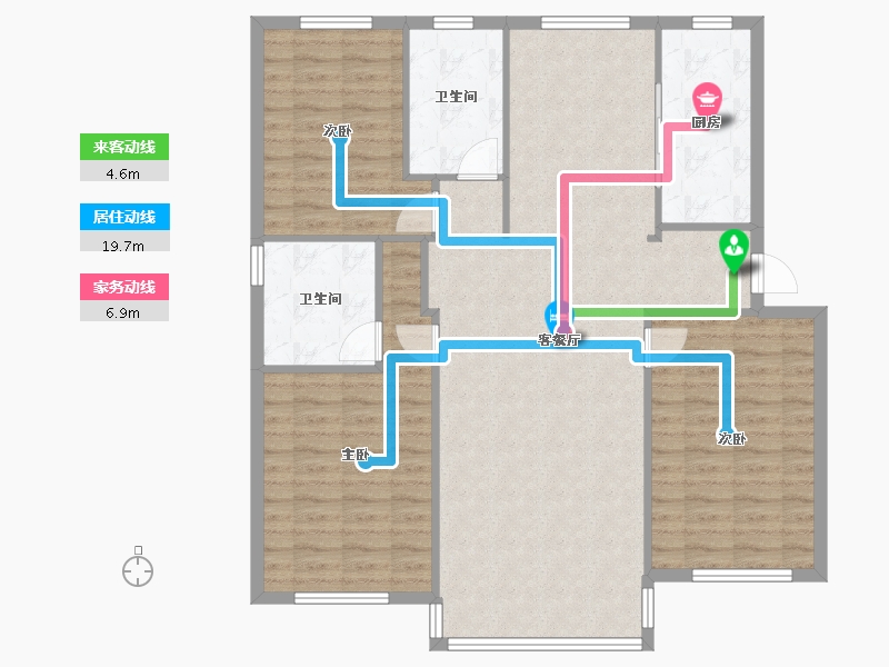 上海-上海市-阳光园-东区-145.00-户型库-动静线