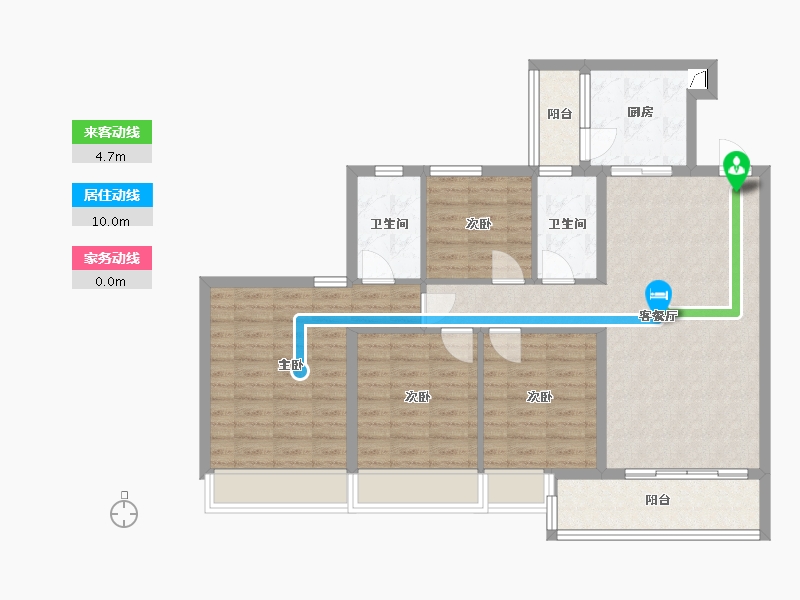 广东省-湛江市-山海华府-103.00-户型库-动静线