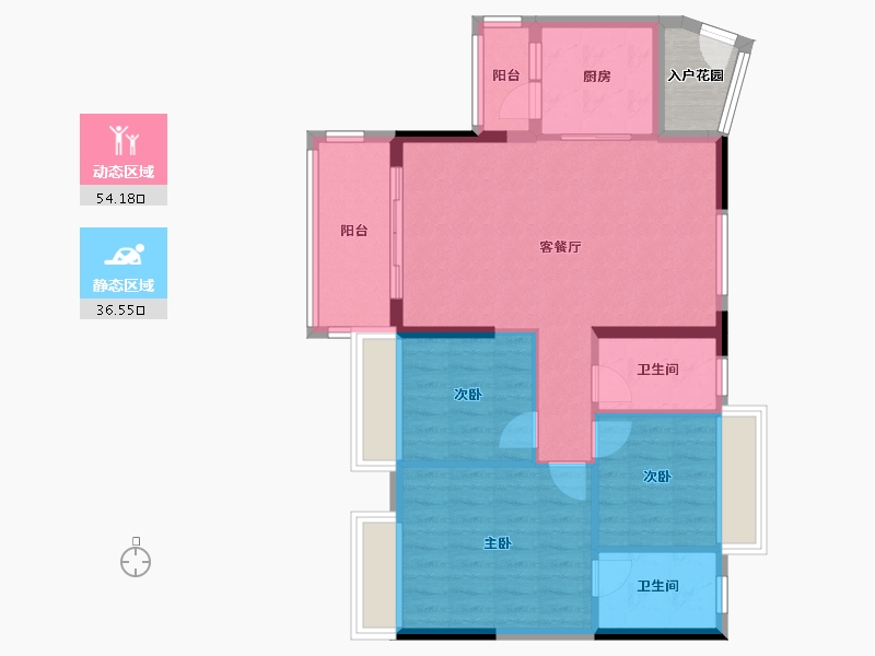 广东省-河源市-十里东岸-107.00-户型库-动静分区