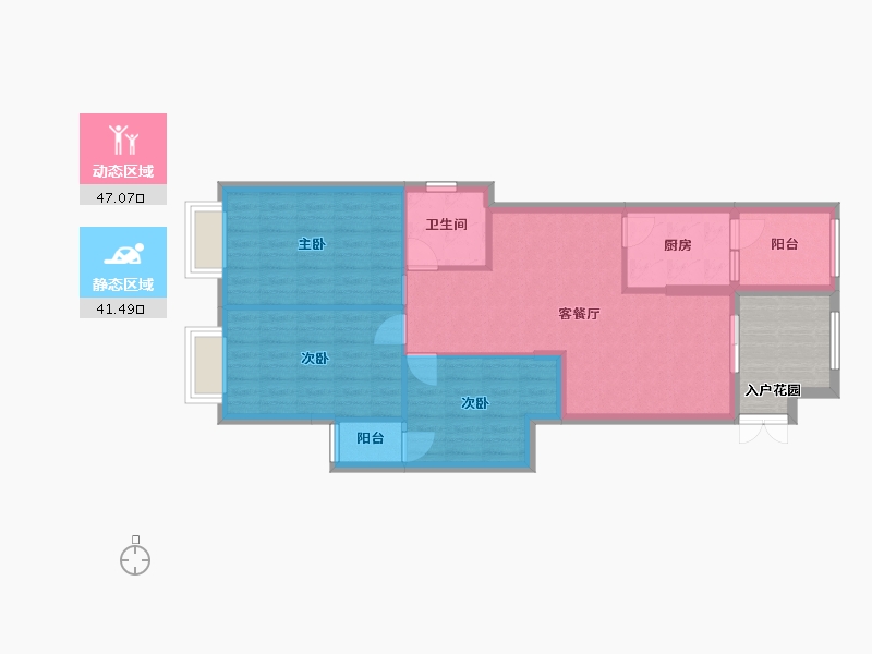 海南省-琼海市-邮政小区-96.00-户型库-动静分区