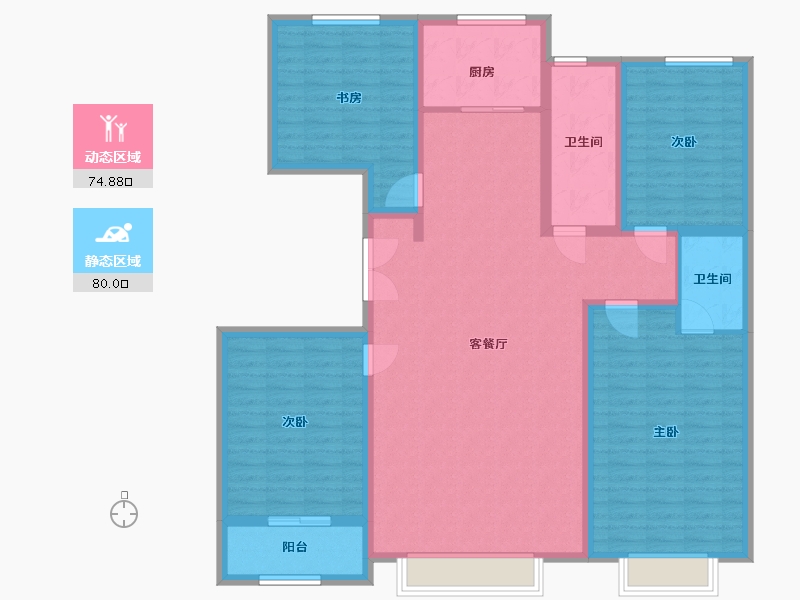 山东省-潍坊市-欣泰世纪城-北区-140.00-户型库-动静分区