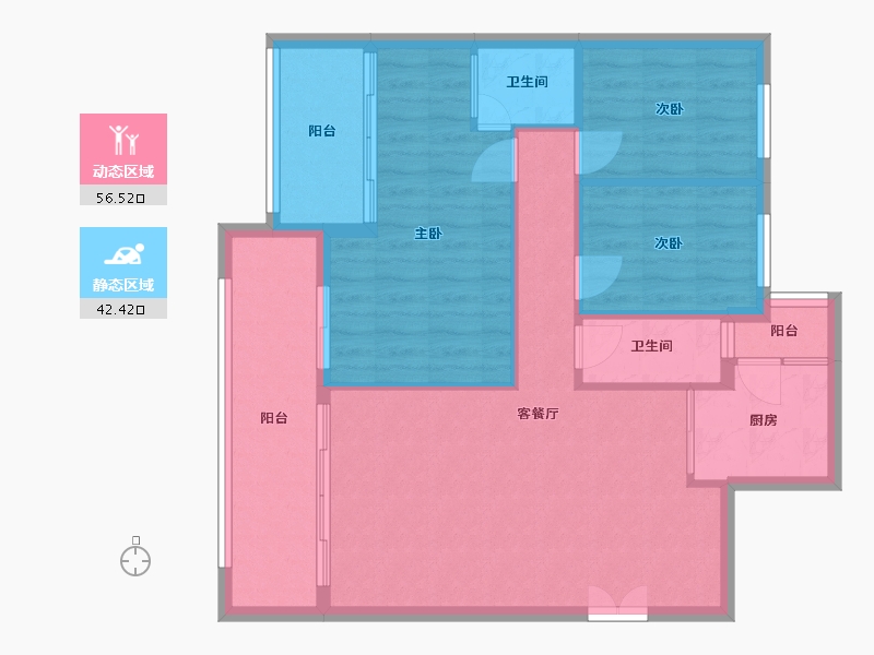 广西壮族自治区-梧州市-世纪新城-90.00-户型库-动静分区