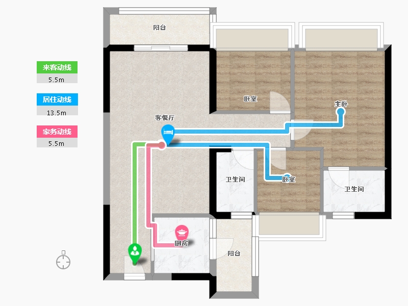 广东省-肇庆市-金沙1号-81.26-户型库-动静线