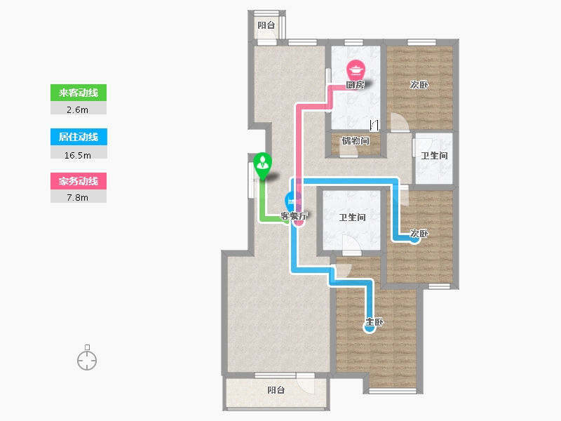 北京-北京市-畅春阁-138.00-户型库-动静线