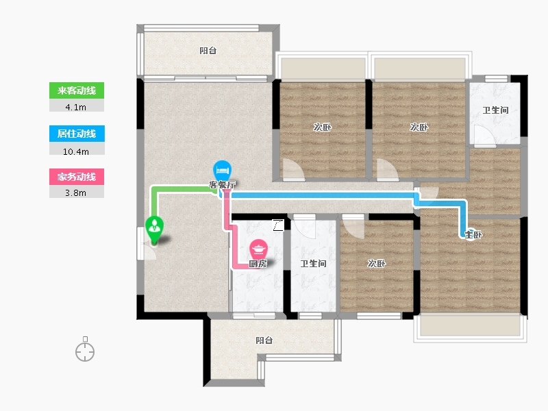 广西壮族自治区-来宾市-海景文苑-122.00-户型库-动静线