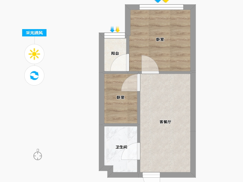 广东省-深圳市-峰荟时代科技中心-42.00-户型库-采光通风