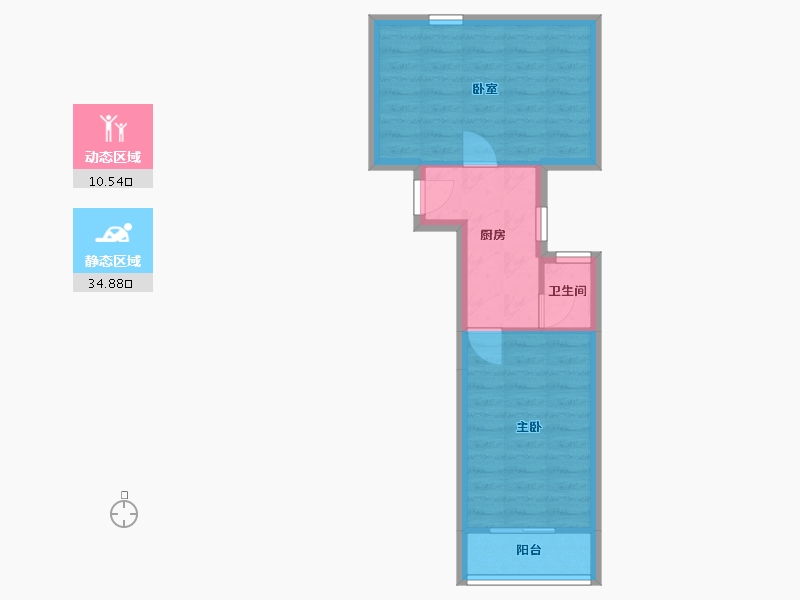 上海-上海市-中山北一路140弄小区-41.90-户型库-动静分区