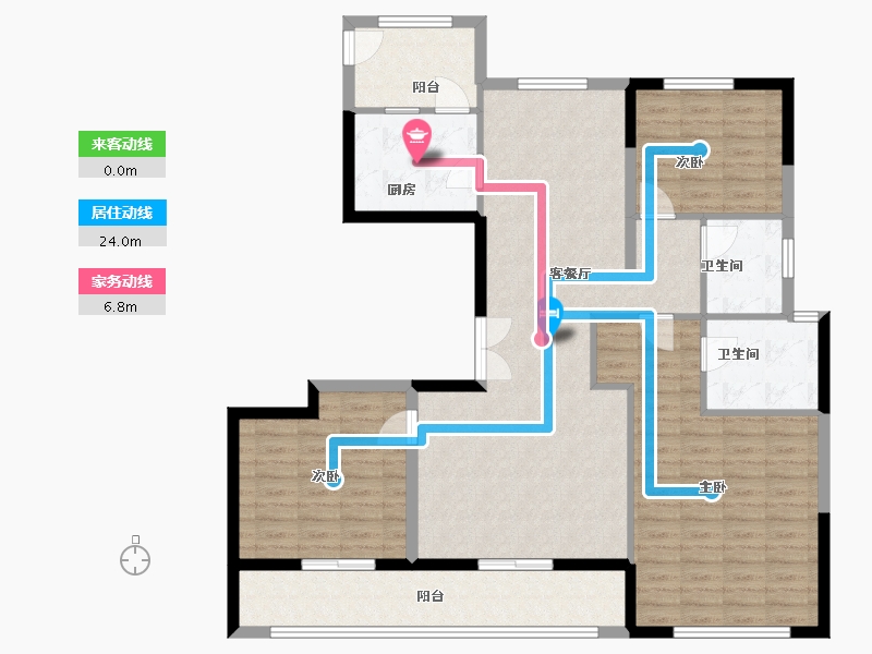 浙江省-温州市-两岸新天地-123.00-户型库-动静线