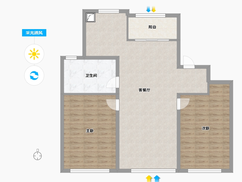 辽宁省-沈阳市-祥联大河原著-99.00-户型库-采光通风