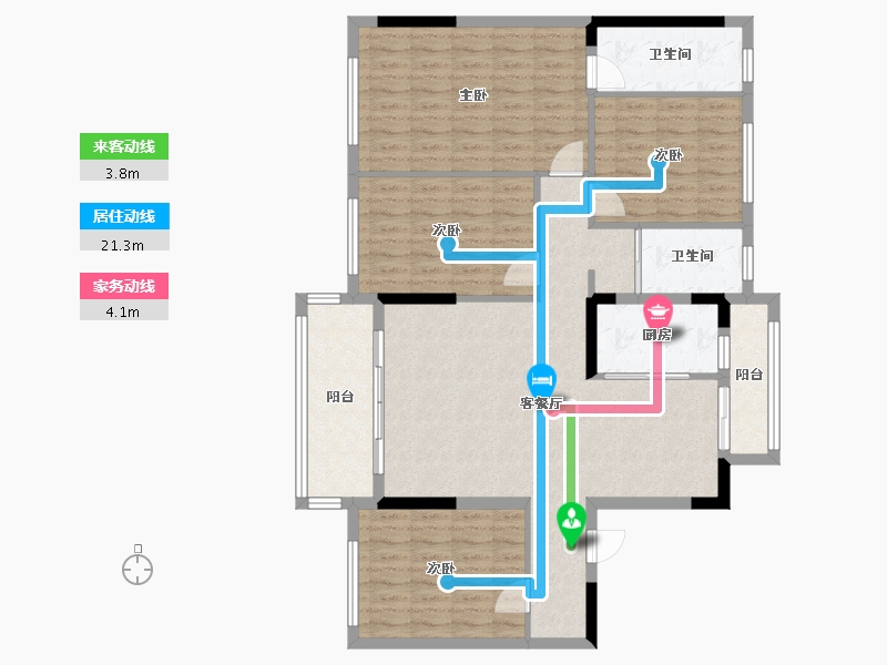 四川省-宜宾市-珙县碧桂园-114.00-户型库-动静线