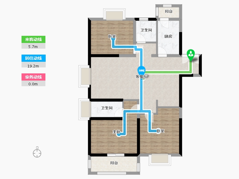 江苏省-淮安市-乾隆御景-98.00-户型库-动静线