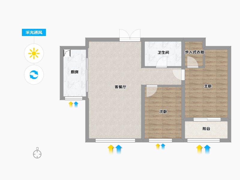 山东省-济宁市-龙城华府-89.00-户型库-采光通风