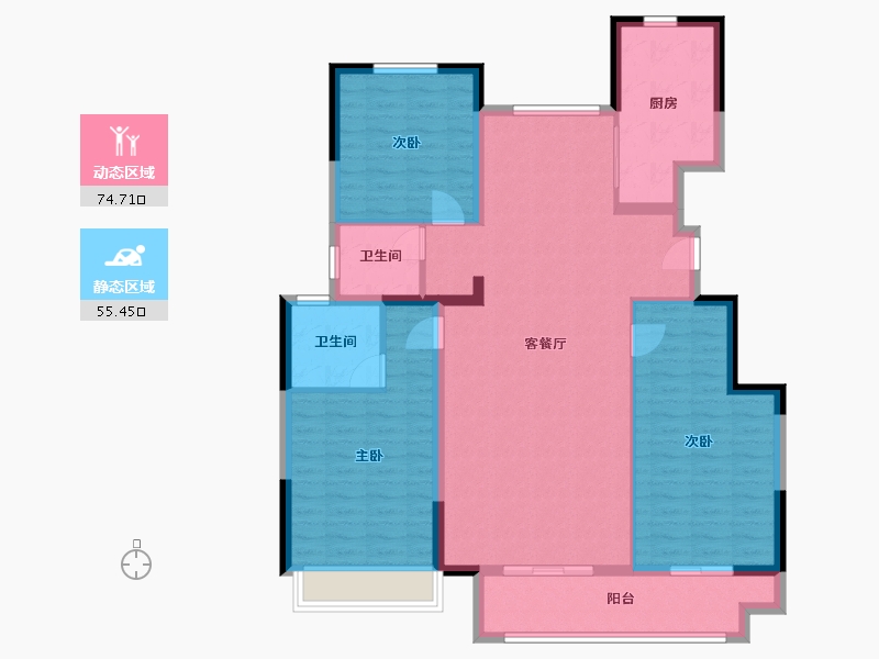 江苏省-无锡市-北控瀚棠-118.00-户型库-动静分区