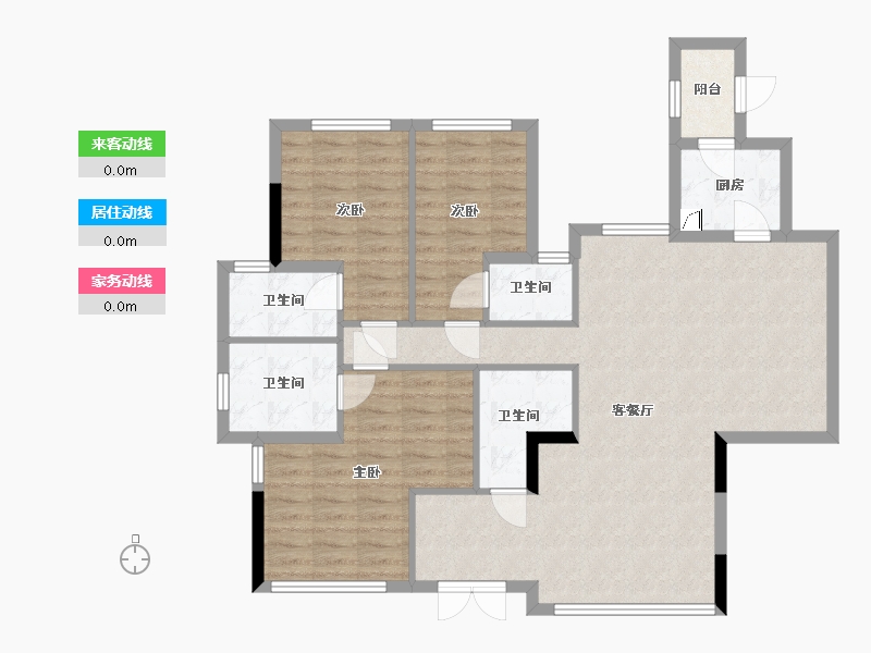 广东省-佛山市-泷景花园-二期-199.00-户型库-动静线