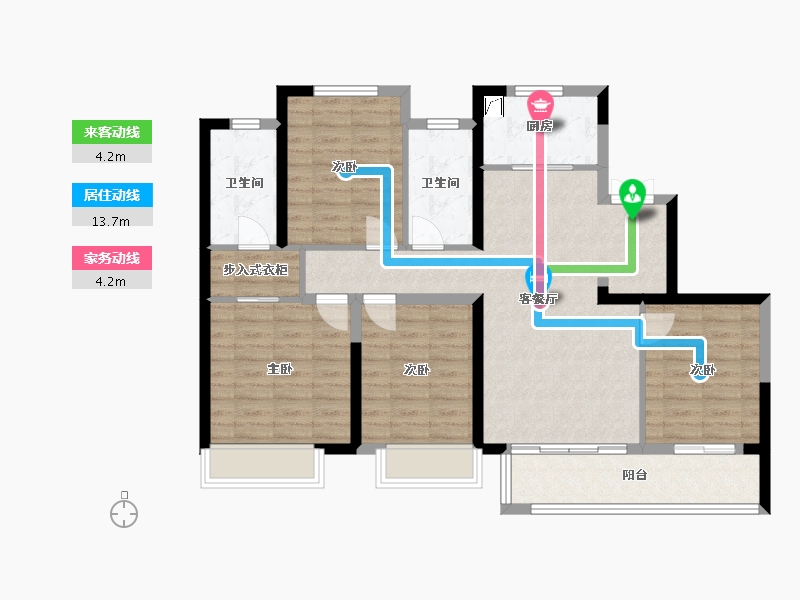 浙江省-温州市-瑞祥天樾-101.00-户型库-动静线