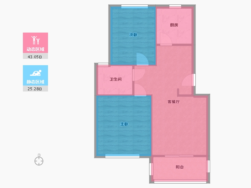 上海-上海市-德川新苑-69.00-户型库-动静分区