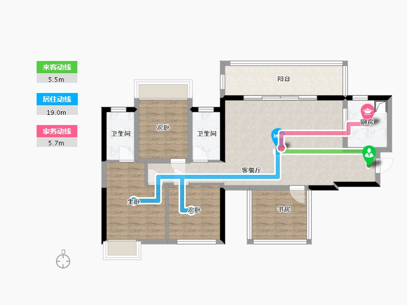 广西壮族自治区-南宁市-江南书院-84.62-户型库-动静线