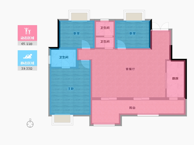 天津-天津市-234-105.00-户型库-动静分区