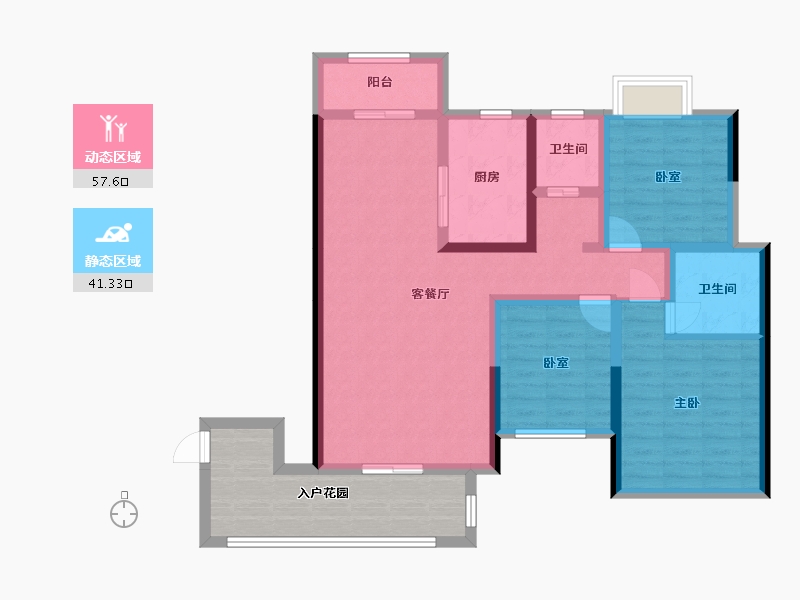 湖南省-怀化市-大汉龙城-120.00-户型库-动静分区